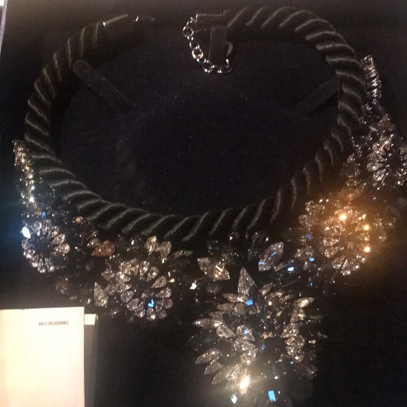 Special Authentic Swarovski Black Shourouk Collar Necklace. - Picture 3 of 14